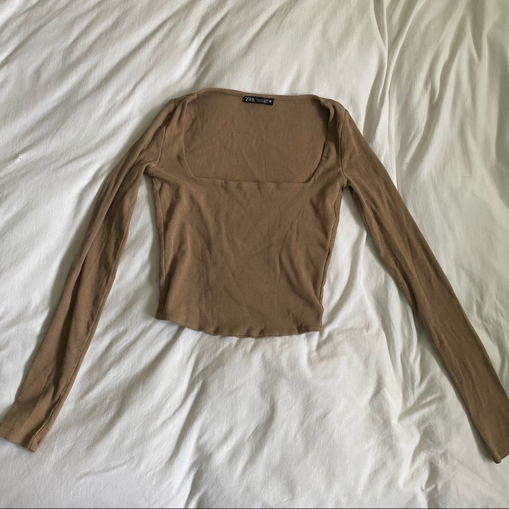 Square neck top